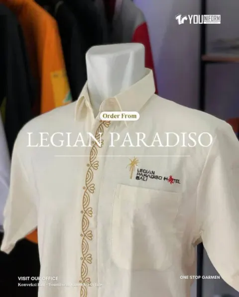 Kemeja custom Youniform untuk Kuta Paradiso